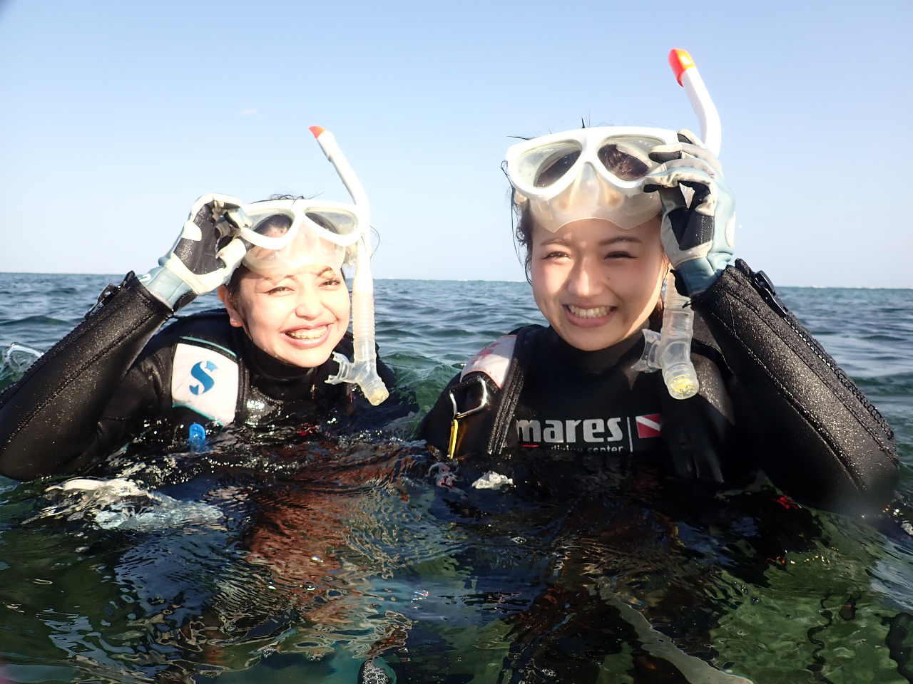 レディースプラン】ビーチエントリーでいける半日体験ダイビング