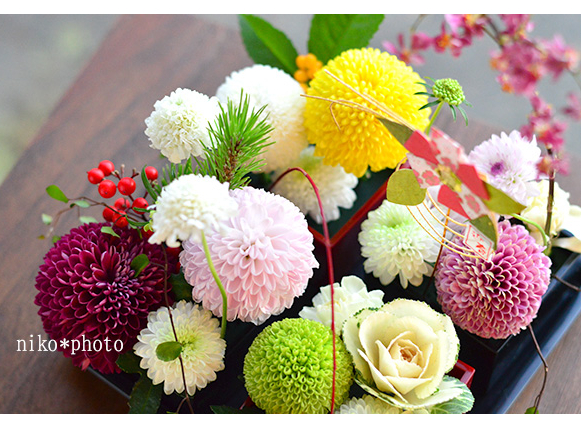 おせちのようなお正月アレンジメント/niko*hana(にこはな) - じゃらん