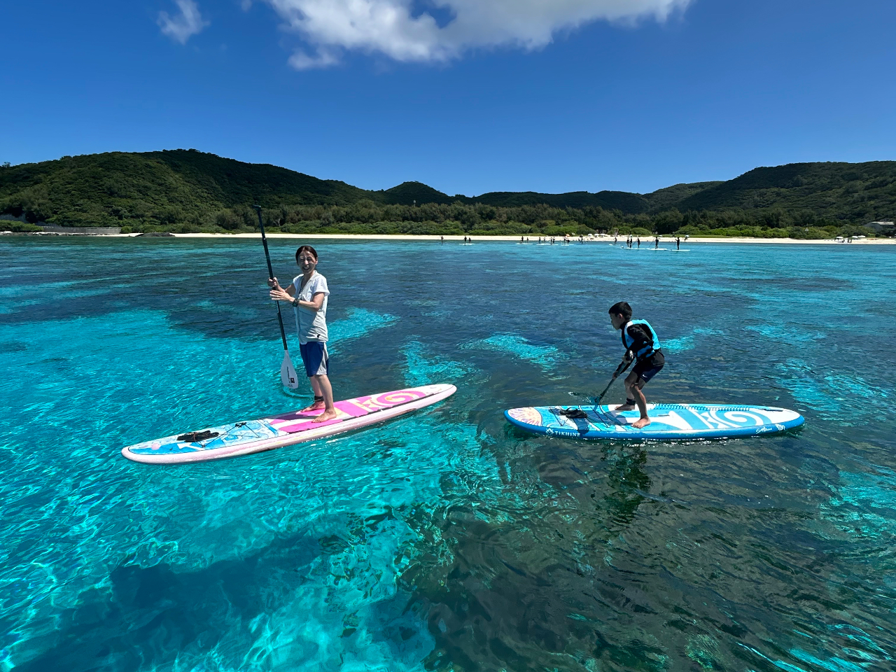 SUP＆シュノーケリング 半日ツアー】写真プレゼント☆座間味島を遊び