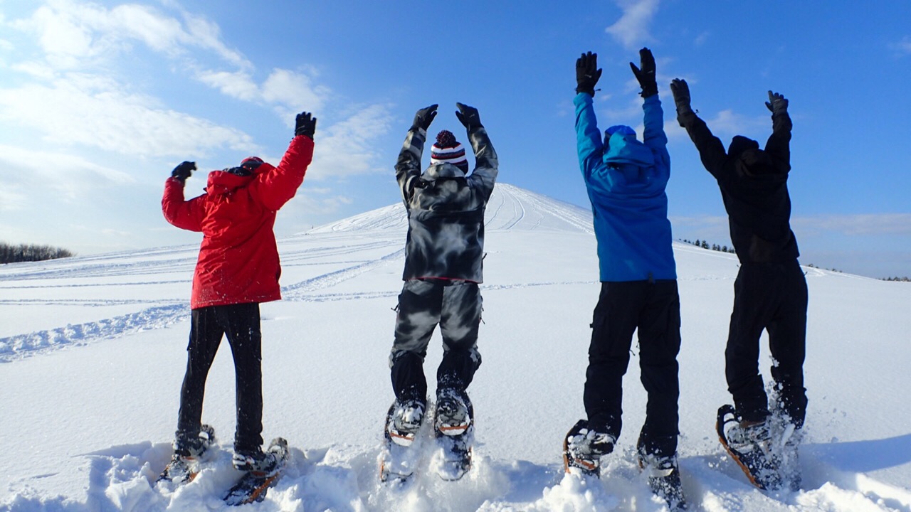 【スノーシュー/モエレ沼公園・送迎付き】午前プラン!!写真データプレゼント! 彫...