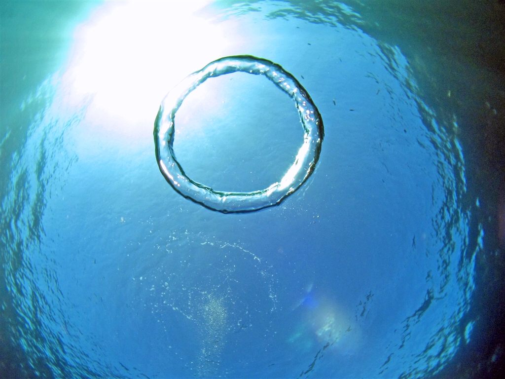 バブルリングがきれい