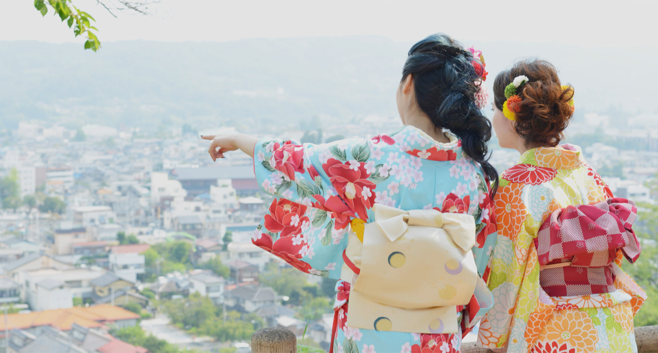 山袴、気軽に着用。街歩き。