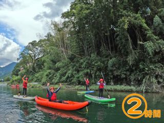 清流吉野川で初めての1人乗りアクティビティ体験に挑戦!