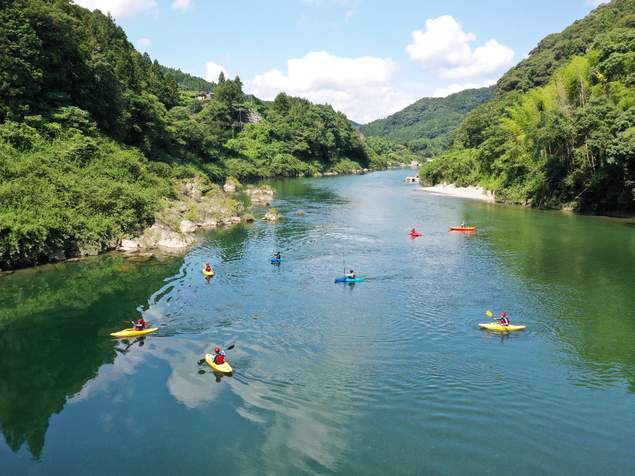 初級リバーカヤック】【高知・吉野川】初心者歓迎！吉野川を本格リバー