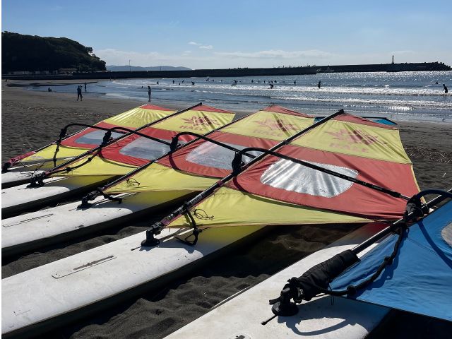 ロングボード×三角セイルで初めての方でも簡単にウインドサーフィンを覚えられます