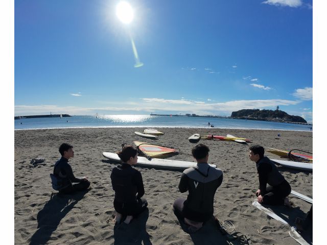 海に入る前にコンデションの話しをしてから海へ!!
