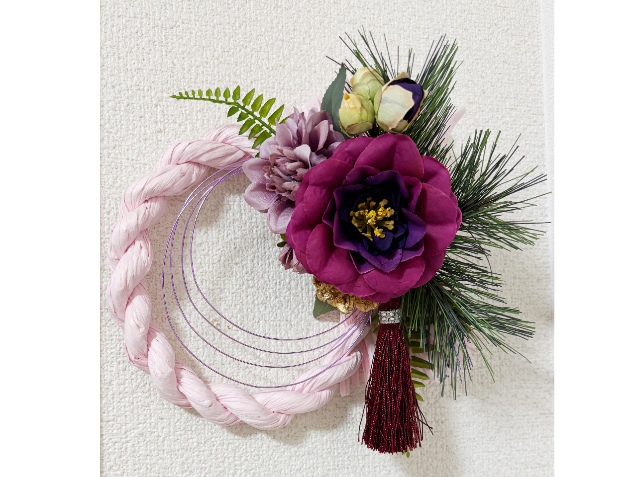 女性限定】【小倉駅すぐ｜手作りのしめ縄リース｜】初心者歓迎