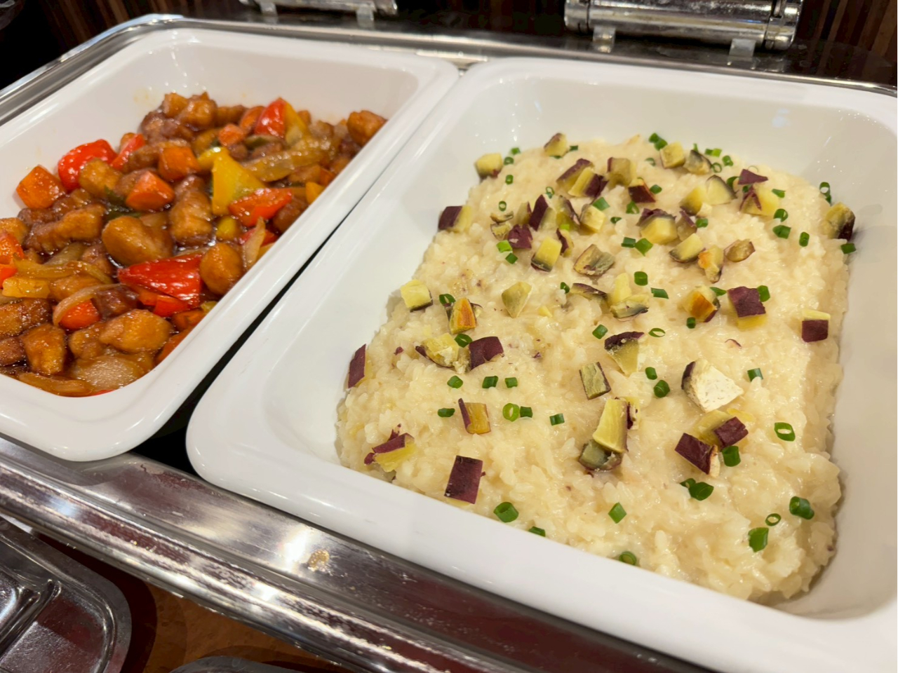 酢豚・さつまいものリゾット