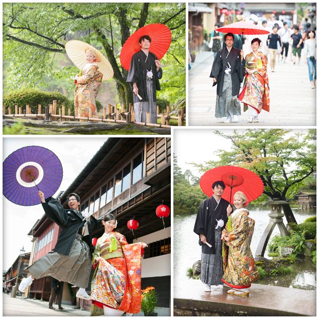 【金沢*和装着付け&撮影セット】兼六園とひがし茶屋街にてプロによる婚礼写真・フォ...