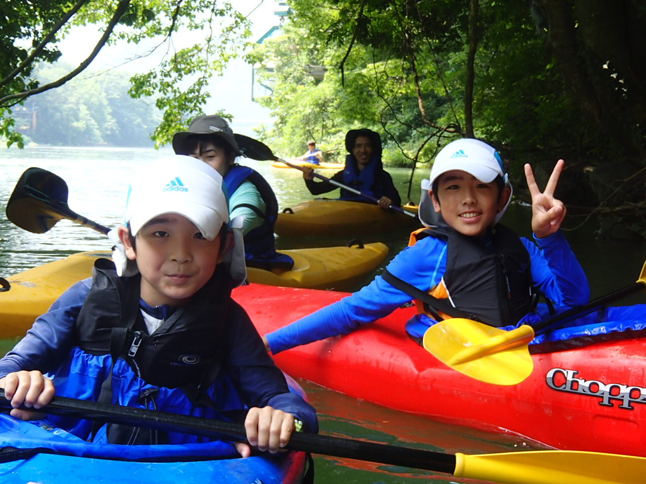 一人で漕げるカヤックです!