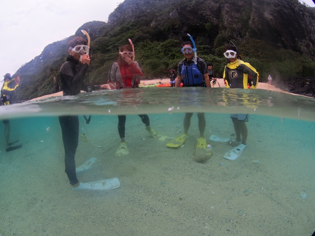 千葉の海でスノーケリング体験