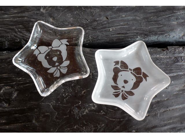 体験でできる作品(^^♪星の小皿、何を入れようかなー★