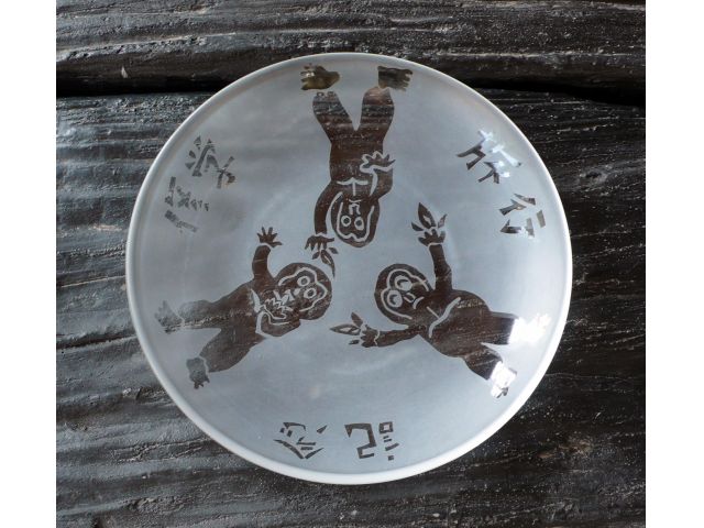 中学生の修学旅行の作品!三猿をデザインした力作♪