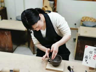 粘土の手触りを感じながら♪