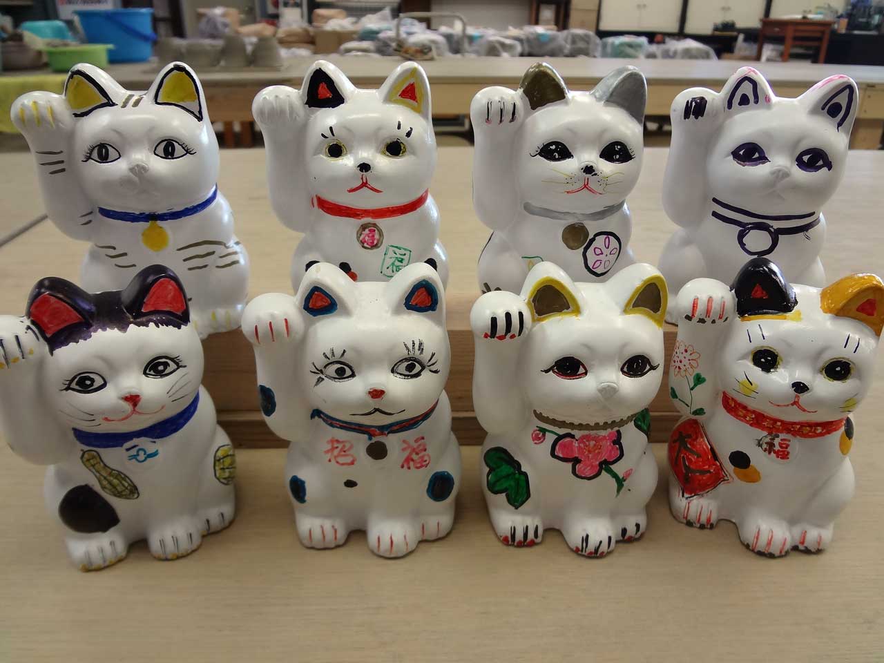 ■招き猫の絵付け体験!■オリジナル招き猫で幸福を呼び込もう♪