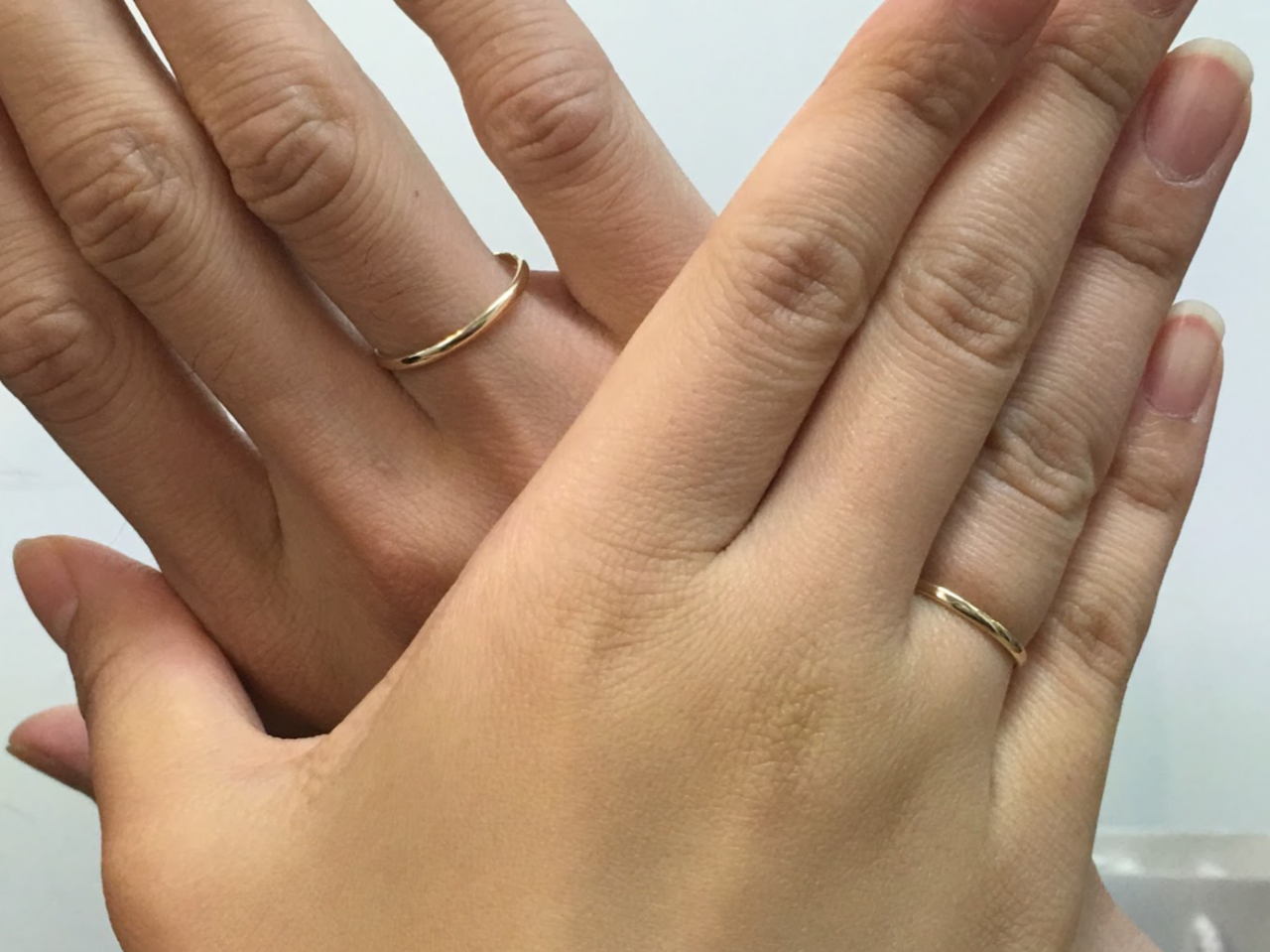 10kゴールドのペアリング作り体験 1ランク上 大人のカップルにゴールドのペアリング 結婚指輪におすすめ 森の彫金教室gouttedor じゃらん遊び体験
