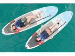 安定性抜群のSUPボードの上で疲れたら一休み、休憩もできます。