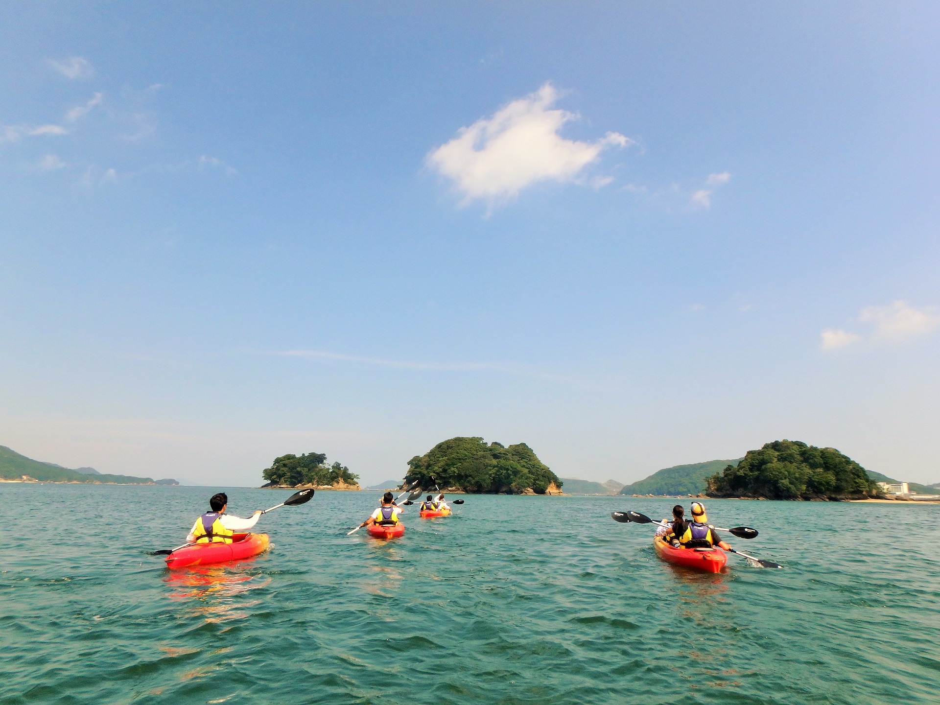 無人島に向かって出発!