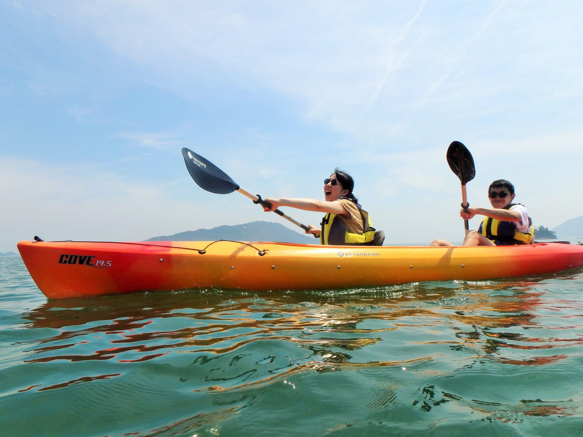 ぐいぐい進んで、風を感じるのも気持ちいい!