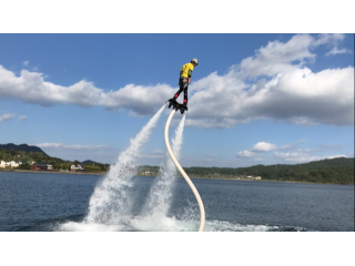 フライボード体験 無料レンタル付き 指宿市の池田湖で空を飛んでみよう 池田湖マリーナwarna じゃらん遊び体験
