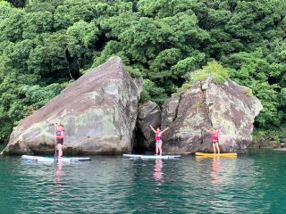 夫婦岩の前でハイ!チーズ(^O^)/