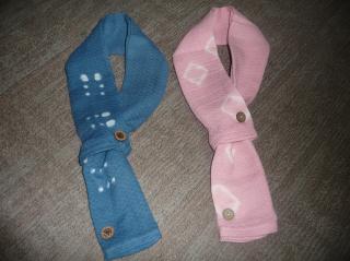 染めたタオルで作ったタオルマフラー