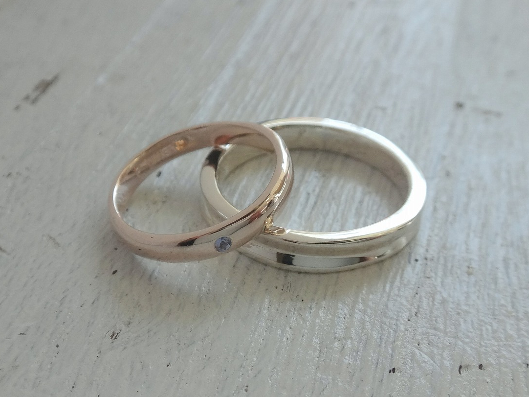 ◇ふたりだけのオリジナルのペアリングを制作◇シルバー以外の素材もお選びいただけます