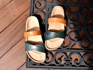 革の組み合わせ自由 サンダル作り体験!