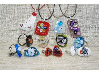 本場のベネチアングラスを使った作品♪ここだから体験できるプランです☆