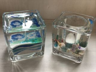 鳴門の渦潮や海底の貝殻をイメージした海のジオラマキャンドル