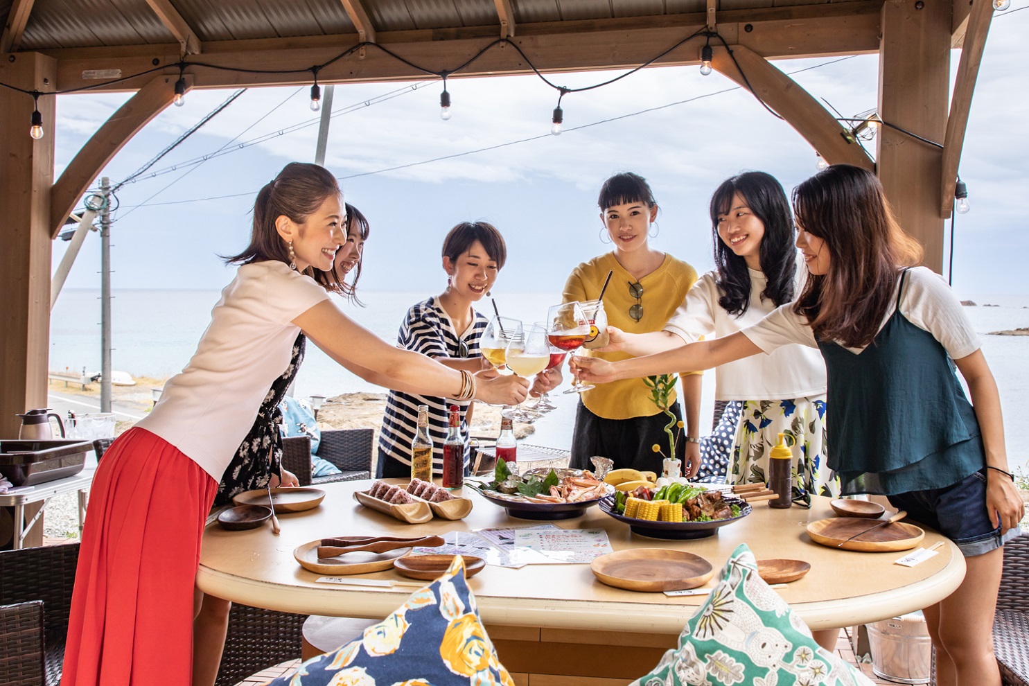 みんなで乾杯♪手ぶらでいいから女性や小さいお子様も楽しめます＾＾