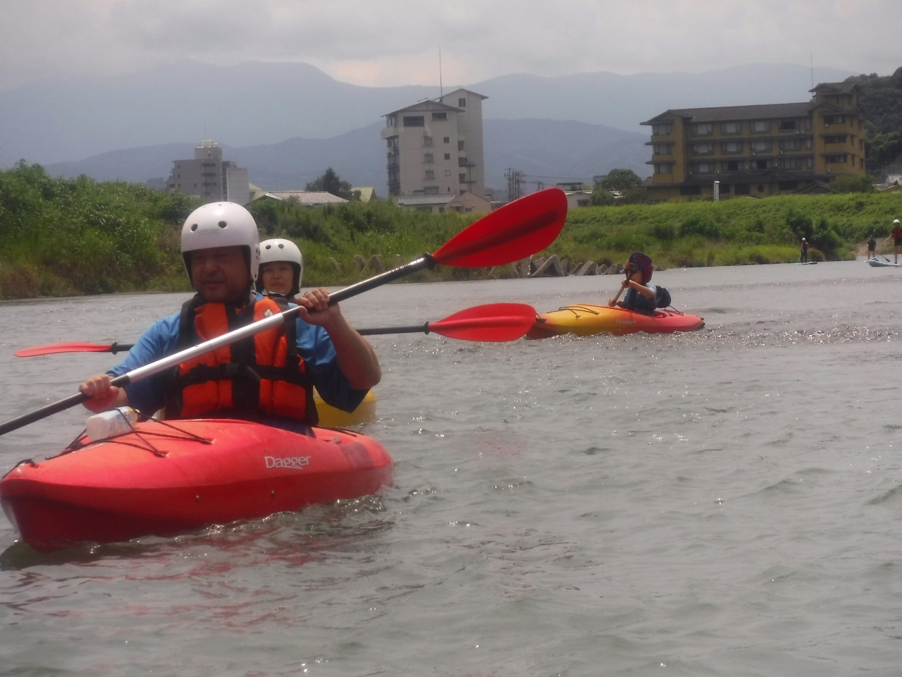 穏やかな狩野川は初心者向きだね〜