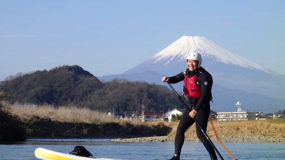 富士山が綺麗だね。この季節は空気が澄んでいて最高!