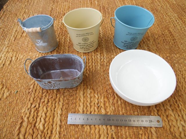 器を選びます。※画像の器(鉢)がない場合がございます。