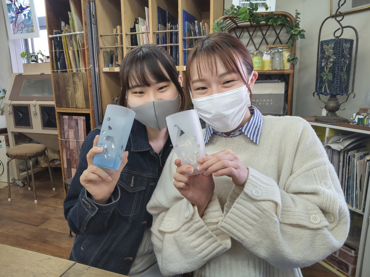 お好みのデザインで、自分だけのオリジナルグラスが完成!嬉しさあふれます。