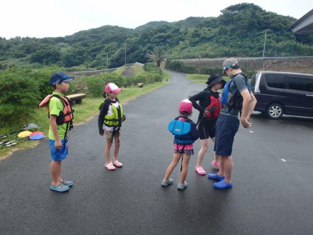 小さなお子様もカヤック体験