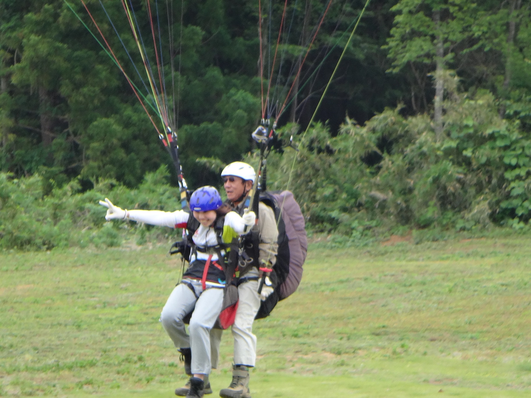 着地です。走りましょう!!