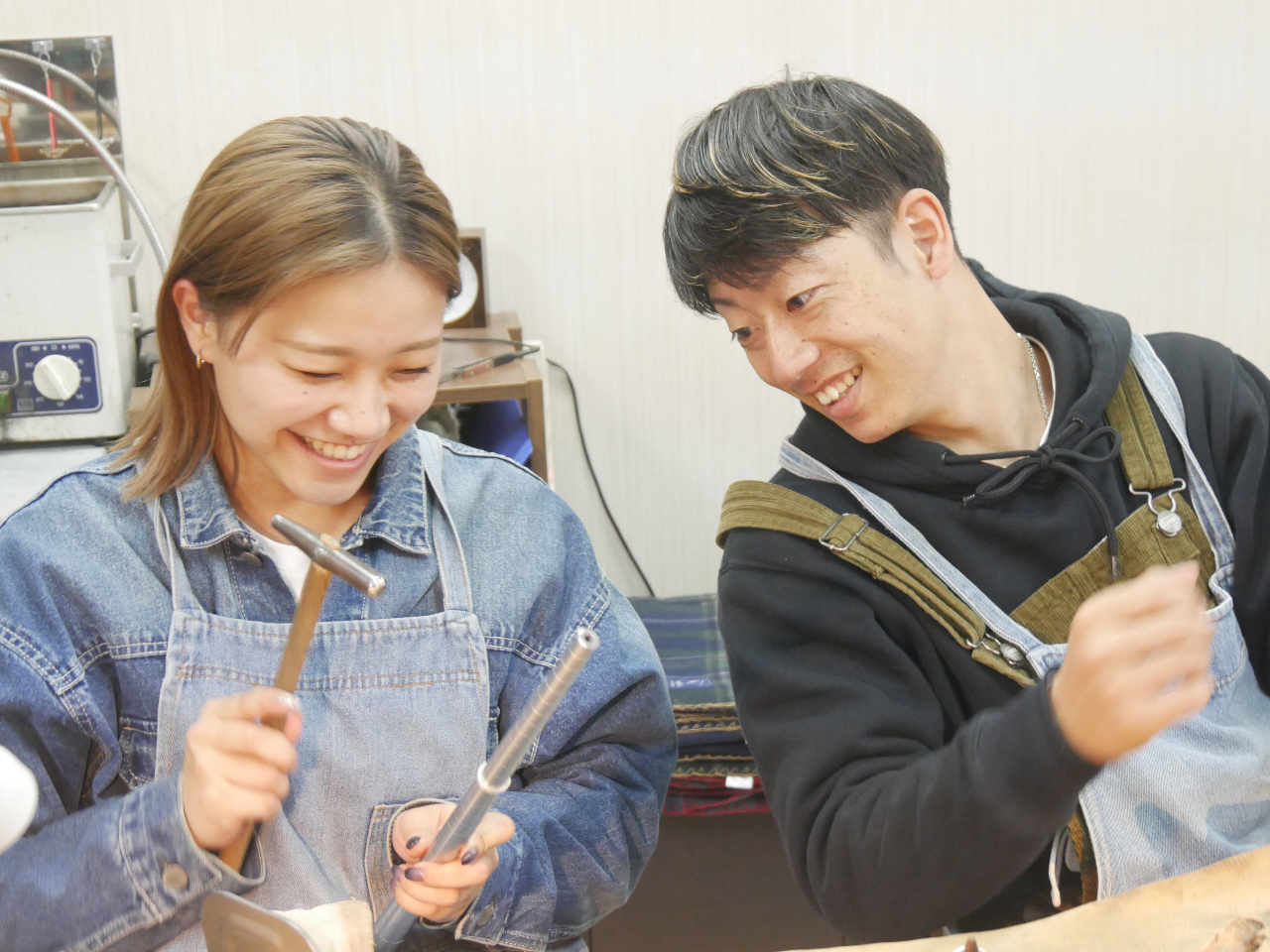 制作中にはお写真を撮らせていただき、画像を無料でプレゼント!! 2人の思い出の写真も一緒に残せます。