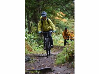 森の中を駆け抜けます!