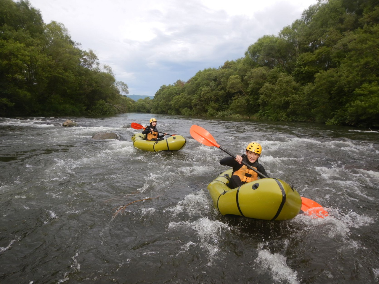 【ニセコ】少人数制パックラフト|ひとり参加・写真&動画データ付