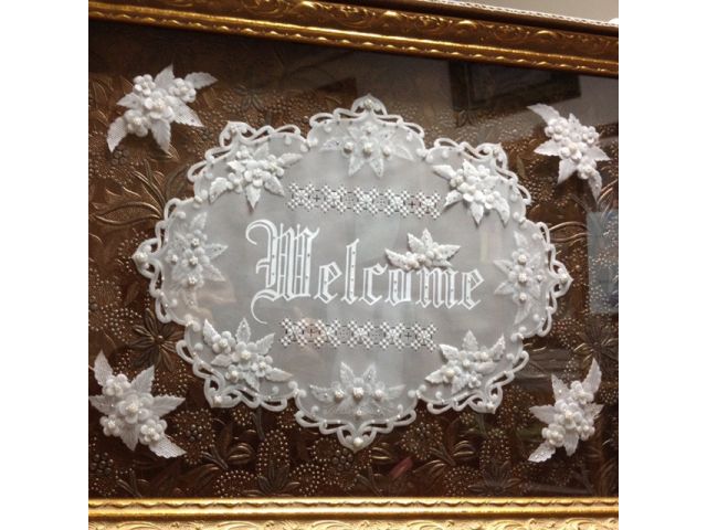 レッスンを重ねるとウェルカムボードなども作れます☆