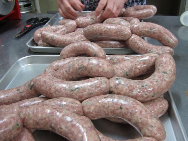 ギョウジャニンニク入りソーセージ