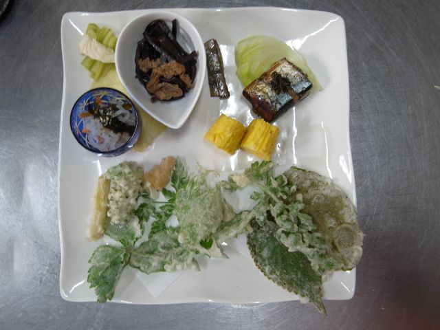 此処にソーセージが付いたランチ(別料金)