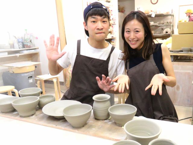 1時間の時間内に2個から4個ぐらい作ることができます。