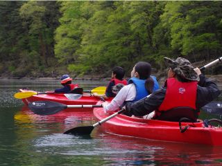 家族でタンデムカヤックに〜☆
