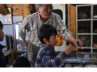 とんぼ玉作り体験