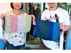 「私不器用だから・・」「センス無いから」なんて言ってた人も「楽しかった」と思わず笑顔に。「その方らしさ」がでた素敵なストールが完成!