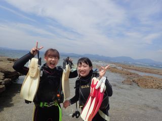 体験ダイビング、これからエントリー!