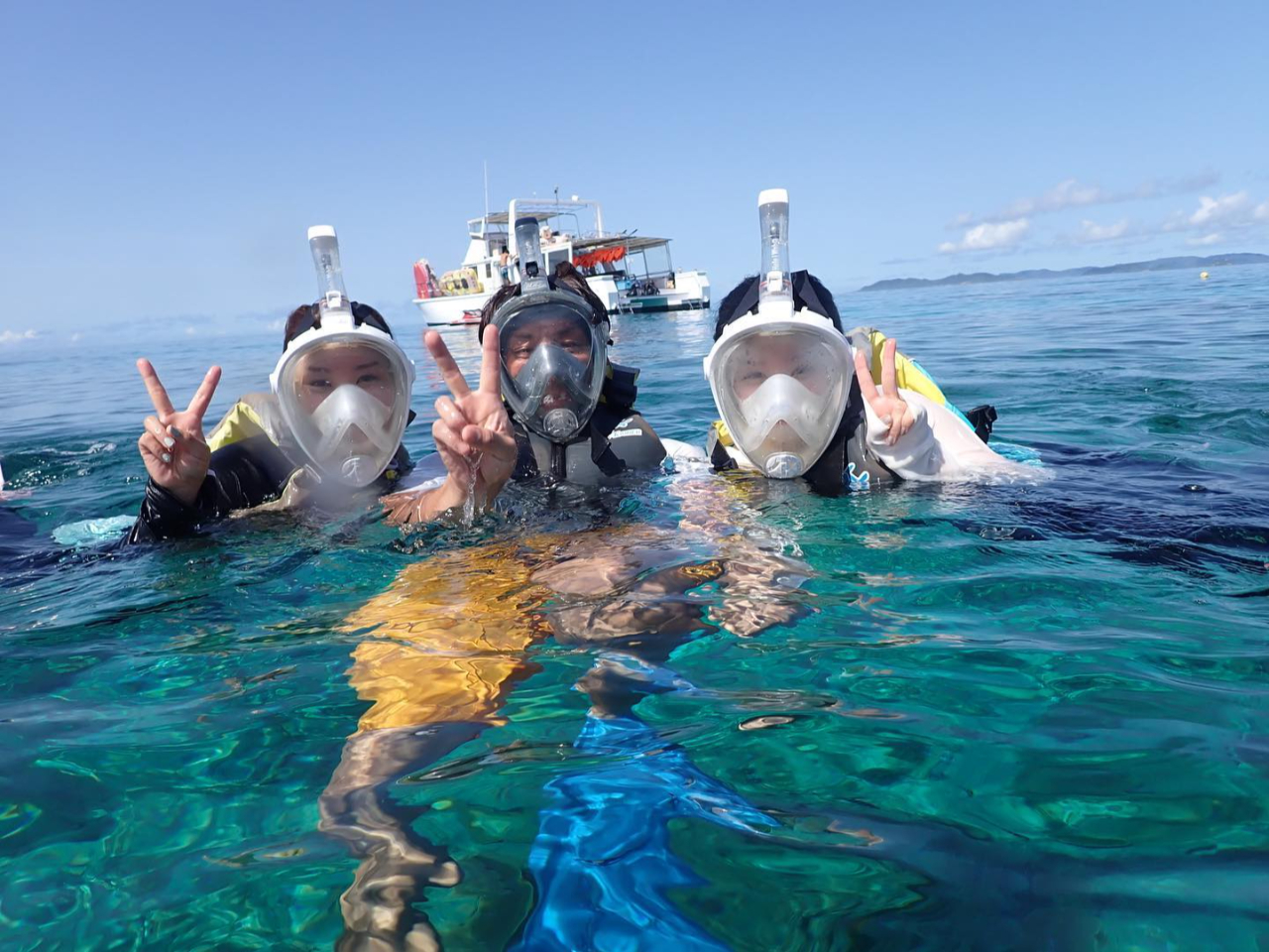 ご希望があれば、フルフェイスマスクもご用意できます♪ 通常タイプも選べますよ^ ^