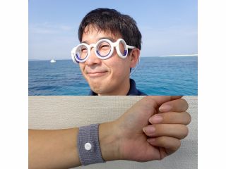 特典として見た目がユニークな「魔法の酔い止めメガネ」と乗り物酔いのツボを刺激する「酔い止めリストバンドのレンタルが付いています♪